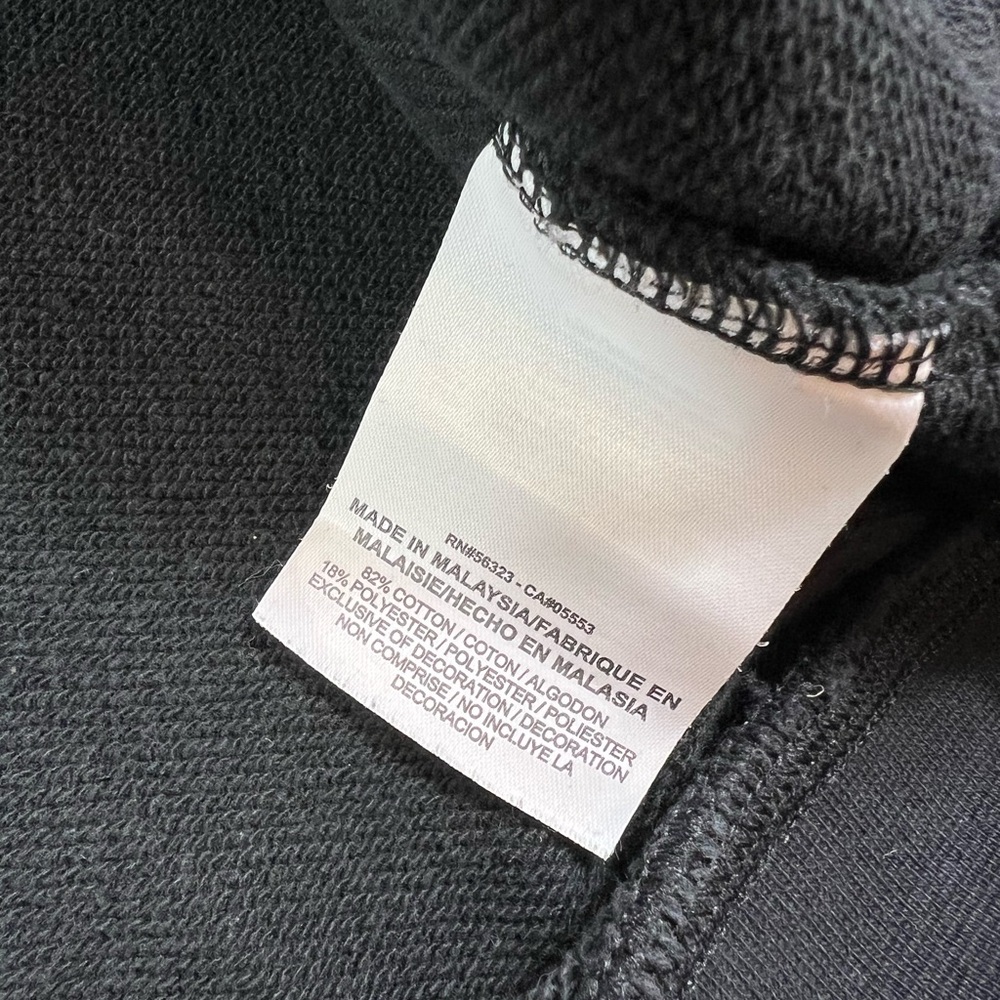 Women’s Nike Oversized Crop Archive Pullover Sweatshirt Black Size 2X - Picture 6 of 8